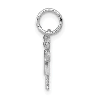 14k White Gold Mini Girl Hugs Charm XK845