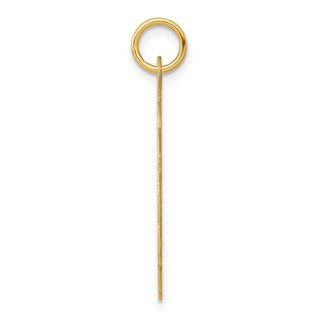 14k Yellow Gold .018 Gauge Engravable Scalloped Disc Charm XM166/18