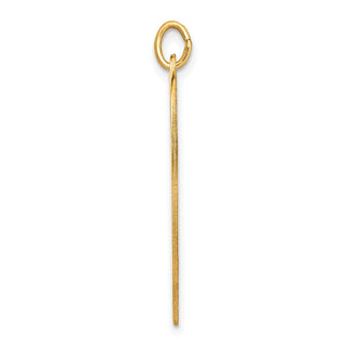14k Yellow Gold Plain .013 Gauge Engravable Heart Disc Charm XM199/13