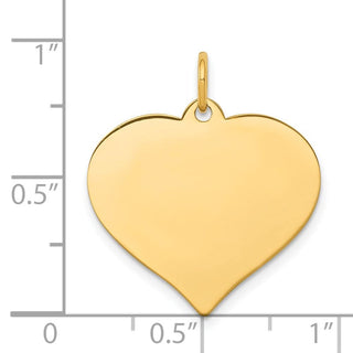 14k Yellow Gold Heart Disc Charm XM530/09