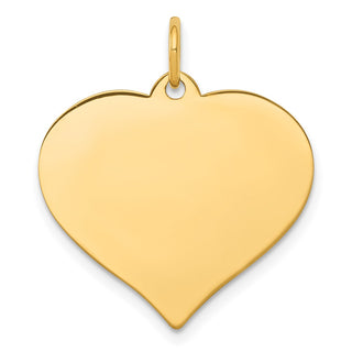 14k Yellow Gold Heart Disc Charm XM530/27