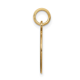 14k Yellow Gold w/Enamel .027 Gauge Circular Engravable Disc Charm XM609
