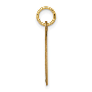 14k Yellow Gold w/Enamel .027 Gauge Circular Engravable Disc Charm XM611
