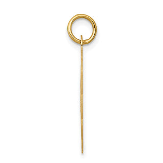 14k Yellow Gold Girl Head on .013 Gauge Engravable Scalloped Disc Charm XM70/13