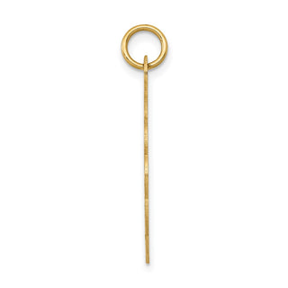 14k Yellow Gold Girl Head On .013 Gauge Engravable Scalloped Disc Charm XM86/13
