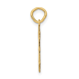 14k Yellow Gold .011 Depth Engravable Girl Charm XM93/11