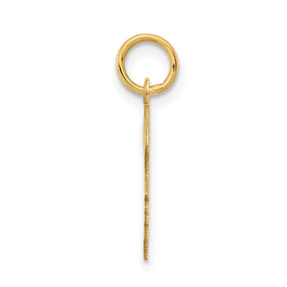 14k Yellow Gold .011 Depth Engravable Girl Head Charm XM95/11