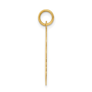 14k Yellow Gold .011 Depth Engravable Girl Head Charm XM97/11
