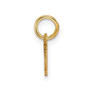 14k Yellow Gold Cutout Letter E Initial Charm