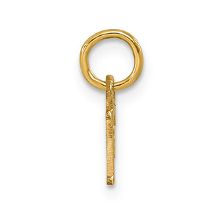 14k Yellow Gold Cutout Letter F Initial Charm