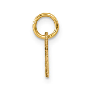 14k Yellow Gold Cutout Letter I Initial Charm