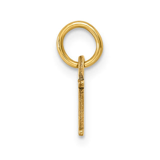 14k Yellow Gold Cutout Letter L Initial Charm