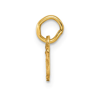 14k Yellow Gold Cutout Letter N Initial Charm