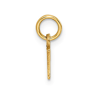 14k Yellow Gold Cutout Letter P Initial Charm