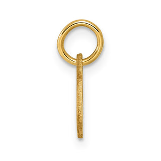 14k Yellow Gold Cutout Letter Q Initial Charm
