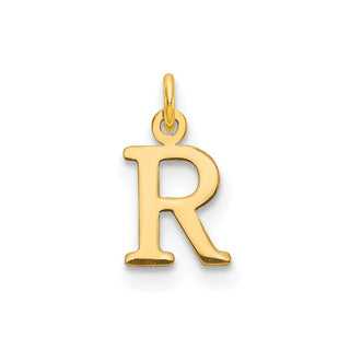 14k Yellow Gold Cutout Letter R Initial Charm