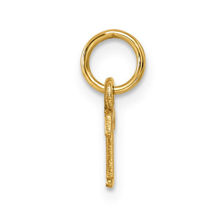 14k Yellow Gold Cutout Letter T Initial Charm