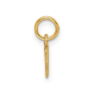 14k Yellow Gold Cutout Letter W Initial Charm