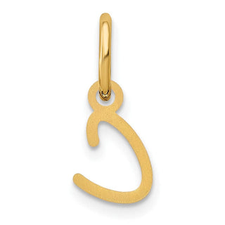 14k Yellow Gold Upper Case Letter C Initial Charm