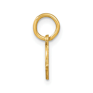 14k Yellow Gold Upper Case Letter D Initial Charm