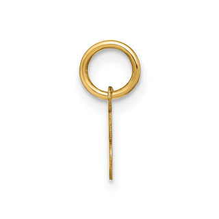14k Yellow Gold Upper Case Letter E Initial Charm