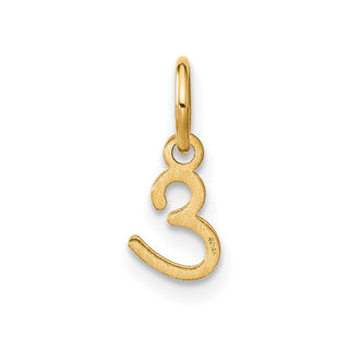 14k Yellow Gold Upper Case Letter E Initial Charm