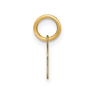 14k Yellow Gold Upper Case Letter F Initial Charm