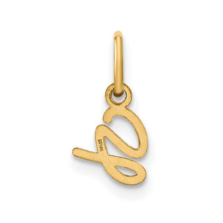 14k Yellow Gold Upper Case Letter G Initial Charm