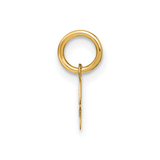 14k Yellow Gold Upper Case Letter H Initial Charm