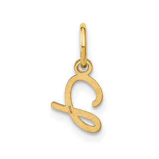 14k Yellow Gold Upper Case Letter J Initial Charm