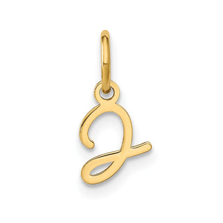 14k Yellow Gold Upper Case Letter J Initial Charm