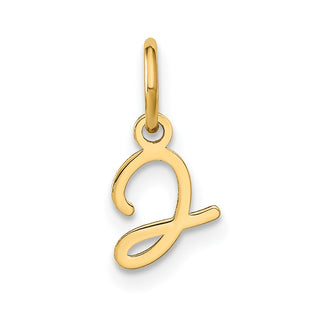 14k Yellow Gold Upper Case Letter J Initial Charm
