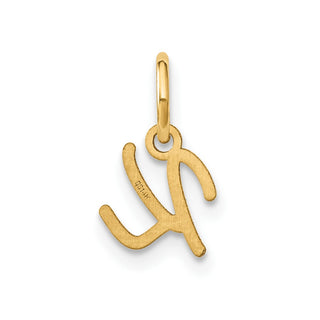 14k Yellow Gold Upper Case Letter K Initial Charm