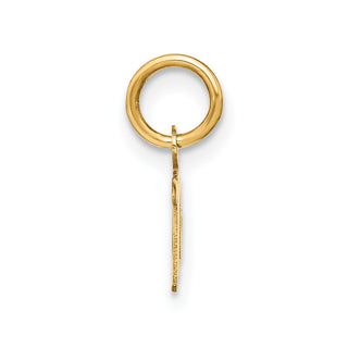 14k Yellow Gold Upper Case Letter M Initial Charm