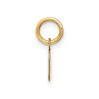 14k Yellow Gold Upper Case Letter O Initial Charm