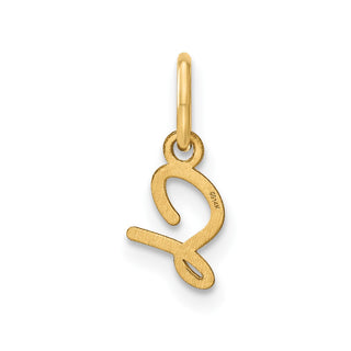 14k Yellow Gold Upper Case Letter S Initial Charm
