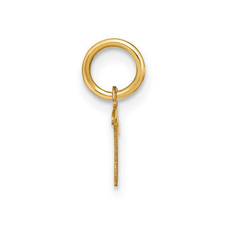 14k Yellow Gold Upper Case Letter T Initial Charm