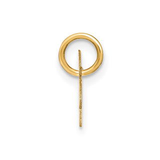 14k Yellow Gold Upper Case Letter W Initial Charm