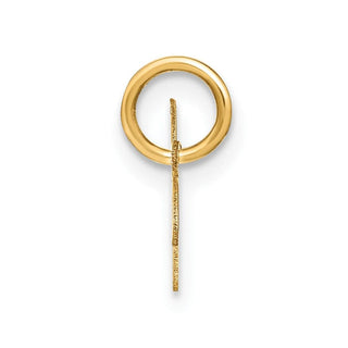 14k Yellow Gold Upper Case Letter W Initial Charm