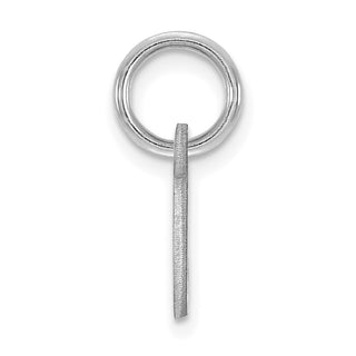 14K White Gold Upper case Letter C Initial Charm