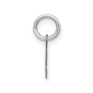 14K White Gold Upper case Letter J Initial Charm
