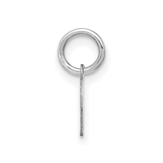 14K White Gold Upper case Letter K Initial Charm