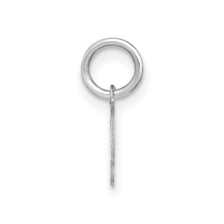14K White Gold Upper case Letter S Initial Charm