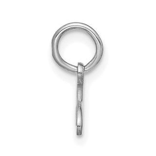 14K White Gold Upper case Letter Y Initial Charm