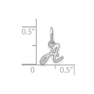 14K White Gold Upper case Letter Y Initial Charm