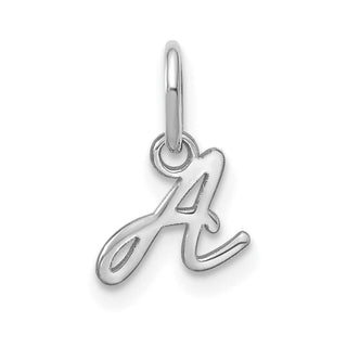 14K White Gold Upper case Letter Y Initial Charm
