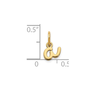 14k Yellow Gold Lower Case Letter A Initial Charm XNA1307Y/A