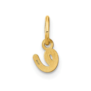 14k Yellow Gold Lower Case Letter E Initial Charm XNA1307Y/E