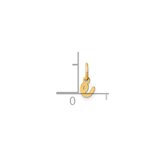 14k Yellow Gold Lower Case Letter E Initial Charm XNA1307Y/E