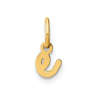 14k Yellow Gold Lower Case Letter E Initial Charm XNA1307Y/E